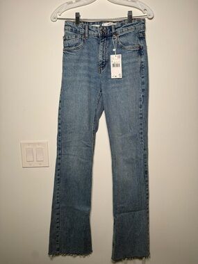 Mango Elle Split Hem Flare Leg Jeans